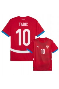 Fotbalové Dres Srbsko Dusan Tadic #10 Domácí Oblečení ME 2024 Krátký Rukáv